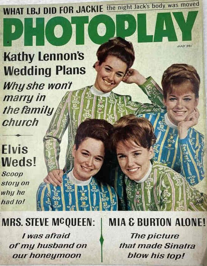 PHOTOPLAY magazine side cover Issue 674 July 1967