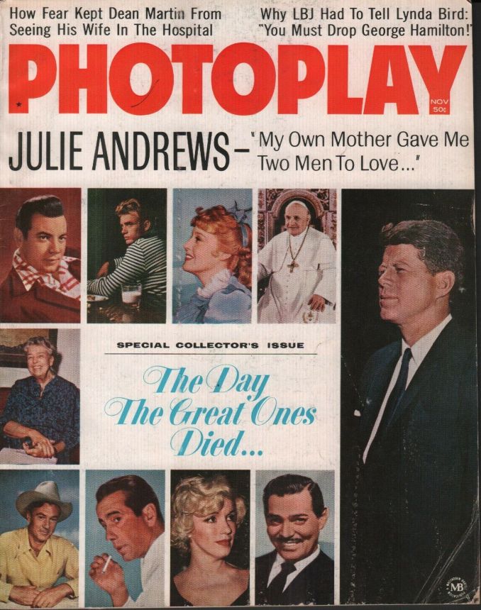 PHOTOPLAY magazine side cover Issue 678 November 1967