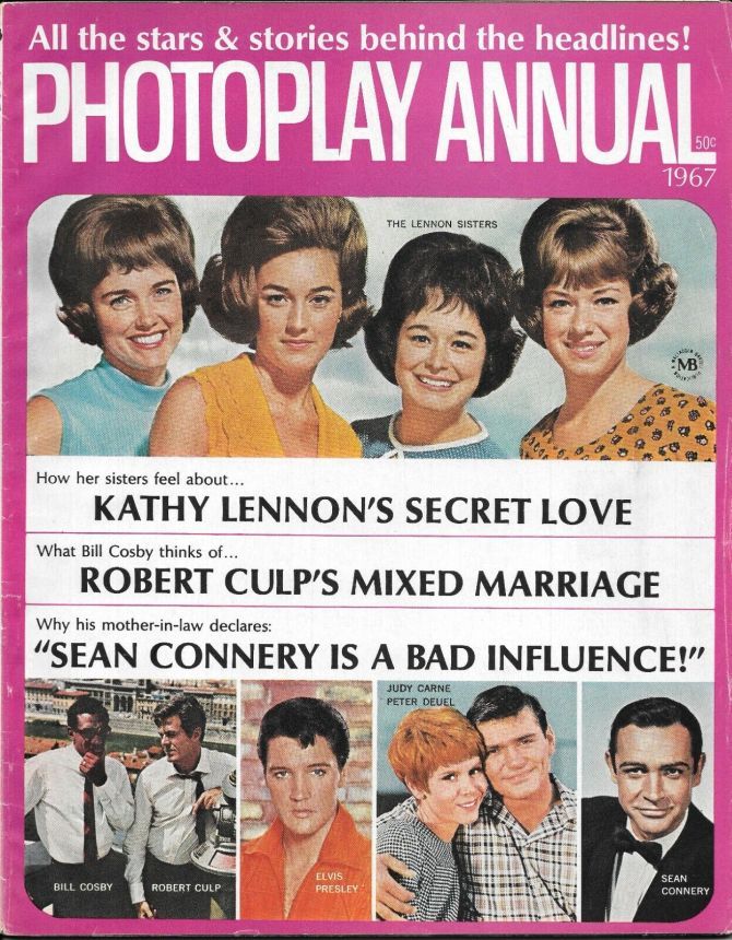 PHOTOPLAY magazine side cover Annual 1967