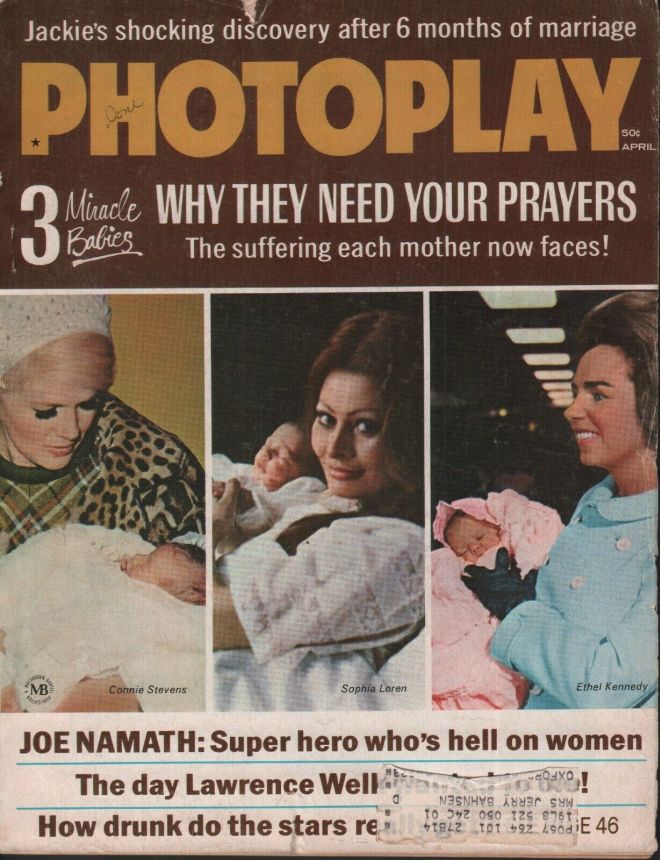 PHOTOPLAY magazine side cover Issue 695 April 1969