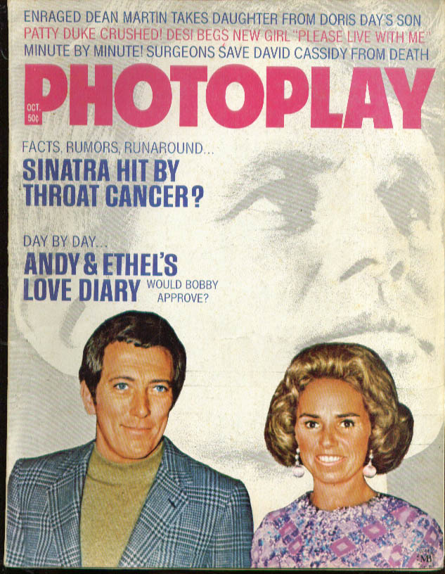 PHOTOPLAY magazine side cover Issue 725 October 1971