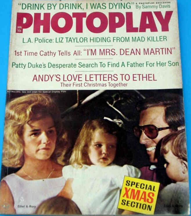 PHOTOPLAY magazine side cover Issue 728 January 1972