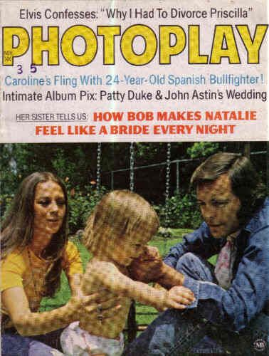 PHOTOPLAY magazine side cover Issue 738 November 1972