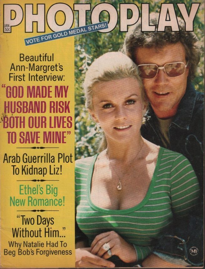 PHOTOPLAY magazine side cover Issue 740 January 1973