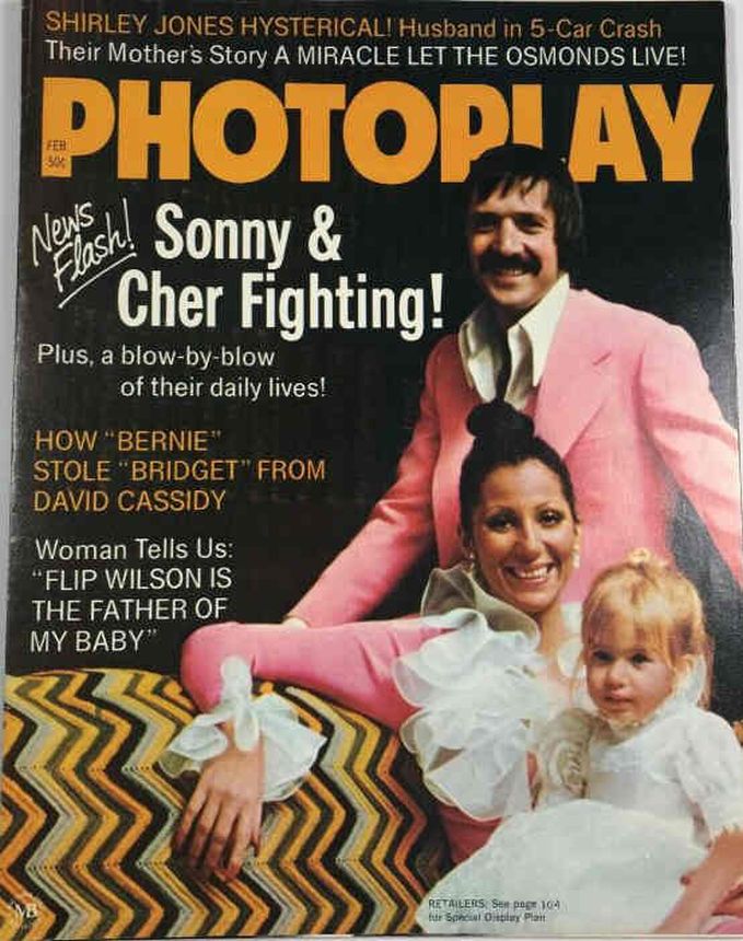 PHOTOPLAY magazine side cover Issue 741 February 1973