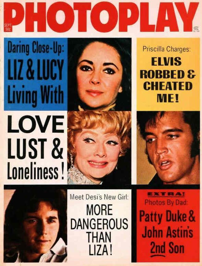 PHOTOPLAY magazine side cover Issue 748 September 1973