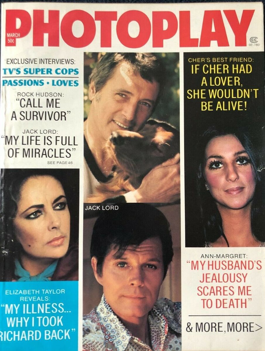PHOTOPLAY magazine side cover Issue 754 March 1974