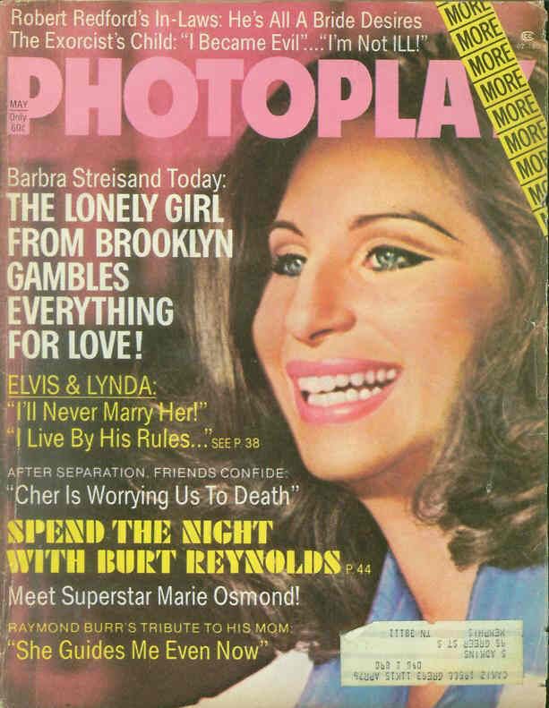 PHOTOPLAY magazine side cover Issue 756 May 1974