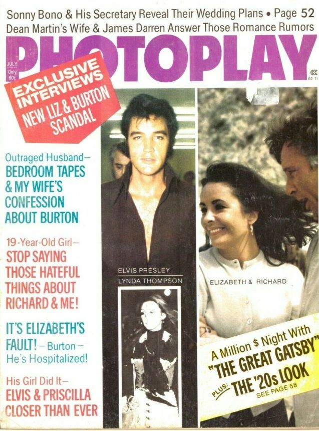 PHOTOPLAY magazine side cover Issue 758 July 1974