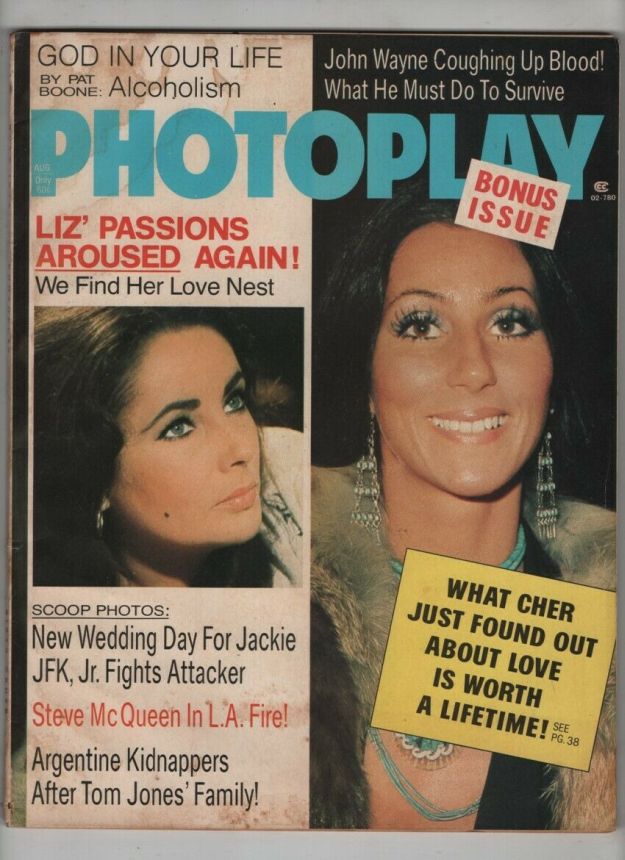 PHOTOPLAY magazine side cover Issue 759 August 1974