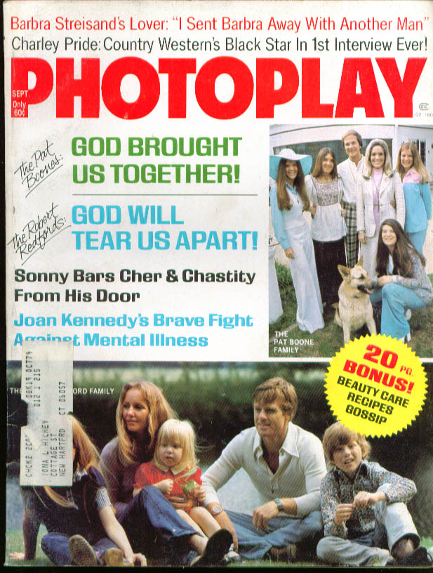 PHOTOPLAY magazine side cover Issue 760 September 1974