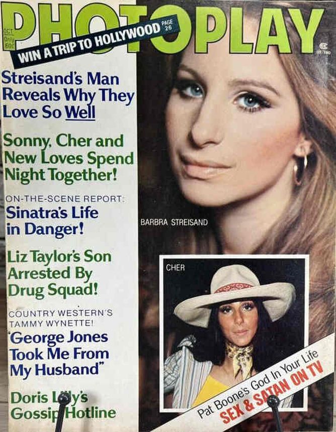 PHOTOPLAY magazine side cover Issue 761 October 1974
