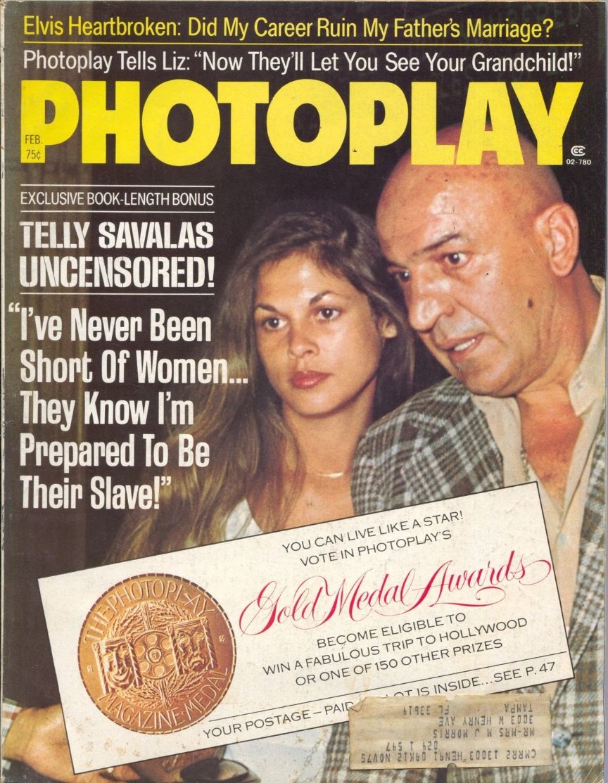 PHOTOPLAY magazine side cover Issue 765 February 1975