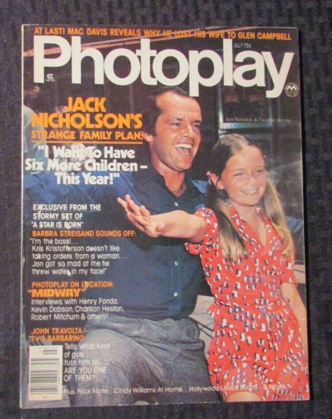 PHOTOPLAY magazine side cover Issue 782 July 1976