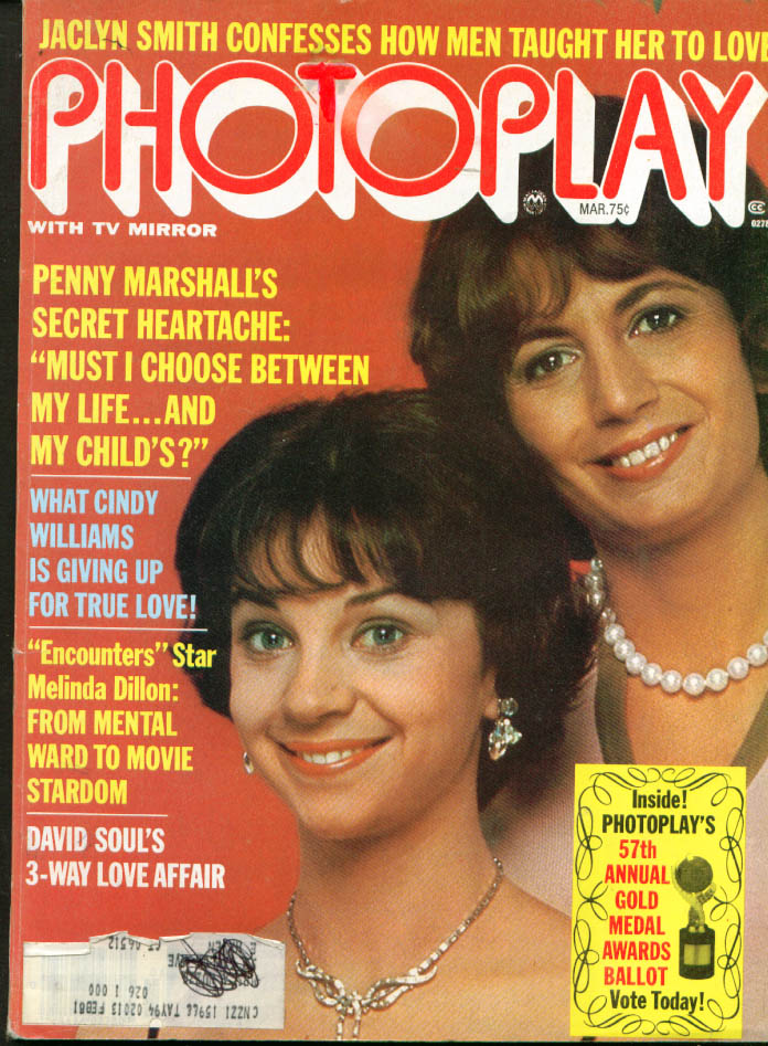PHOTOPLAY magazine side cover Issue 802 March 1978