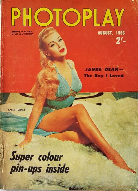 PHOTOPLAY (Au) magazine side cover  August 1956