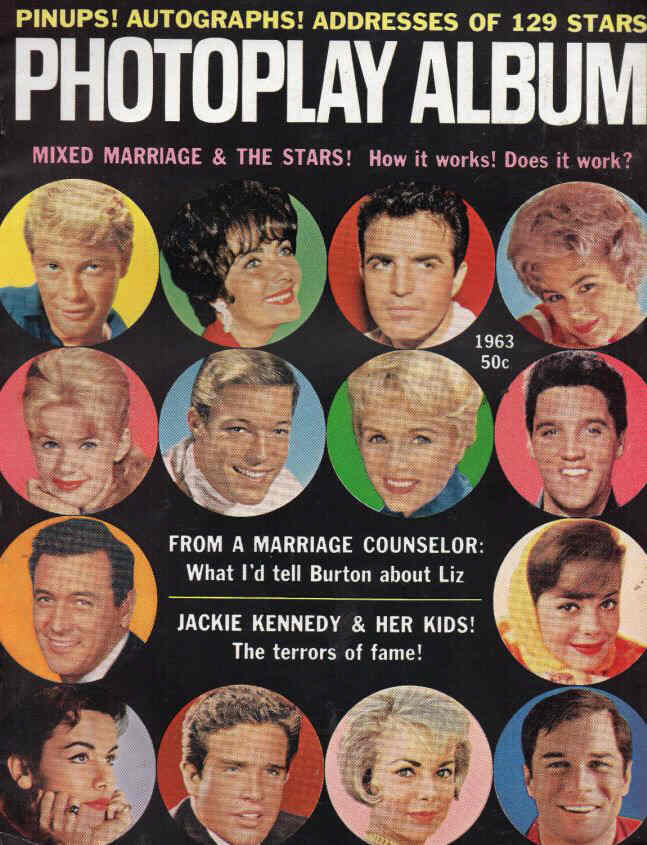 PHOTOPLAY ALBUM magazine side cover  1963