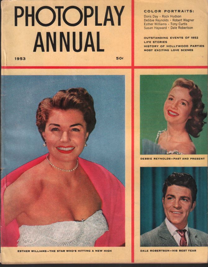 PHOTOPLAY magazine side cover Annual 1953