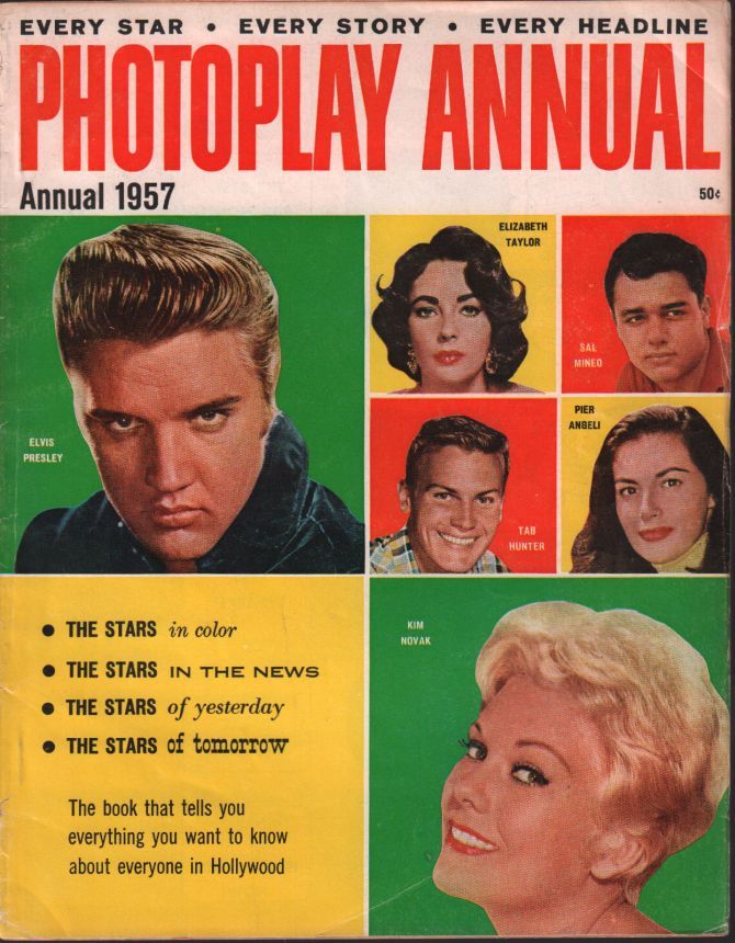 PHOTOPLAY magazine side cover Annual 1957