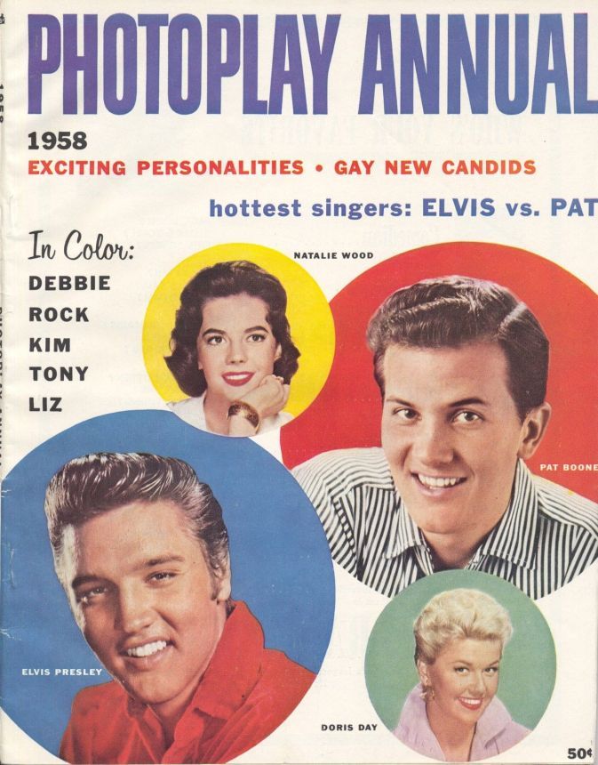PHOTOPLAY magazine side cover Annual 1958