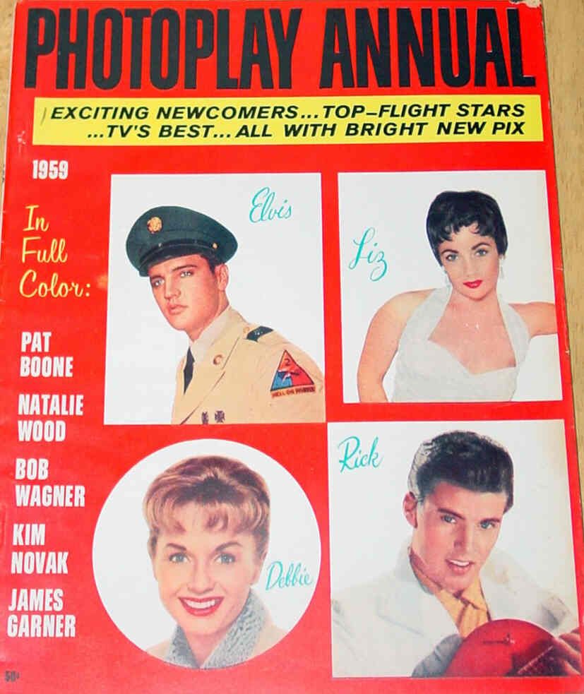 PHOTOPLAY magazine side cover Annual 1959