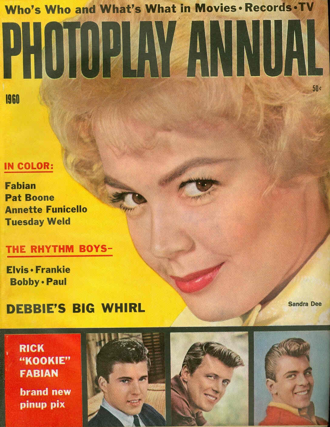 PHOTOPLAY magazine side cover Annual 1960