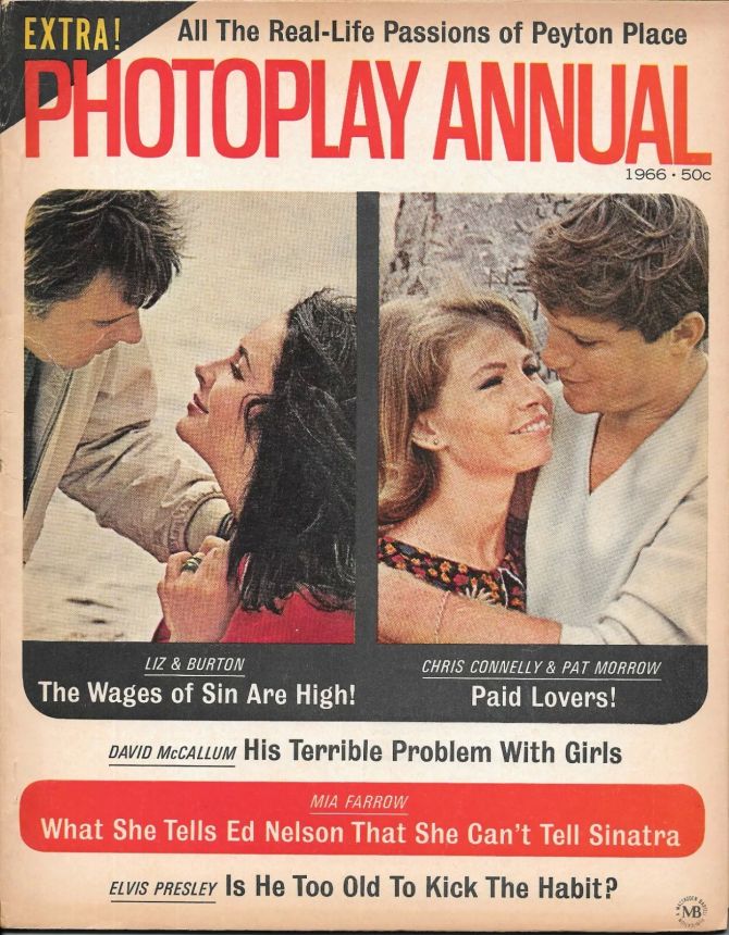 PHOTOPLAY magazine side cover Annual 1966