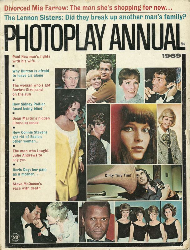 PHOTOPLAY magazine side cover Annual 1969