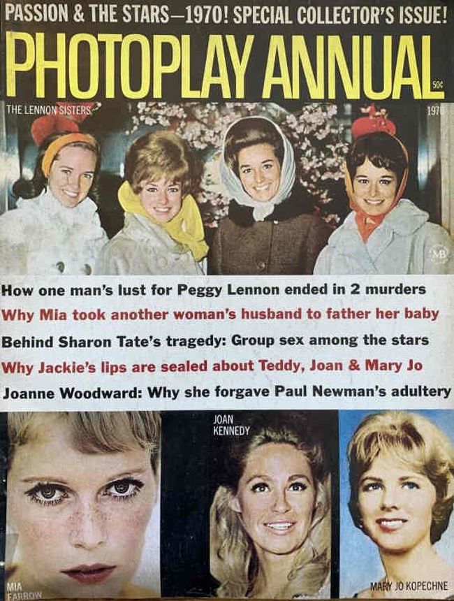 PHOTOPLAY magazine side cover Annual 1970
