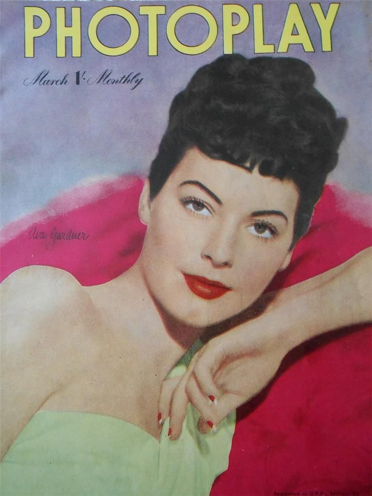 PHOTOPLAY (Au) magazine side cover March 1949