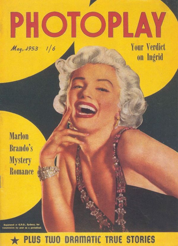 PHOTOPLAY (Au) magazine side cover May 1953