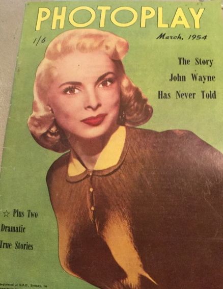 PHOTOPLAY (Au) magazine side cover March 1954