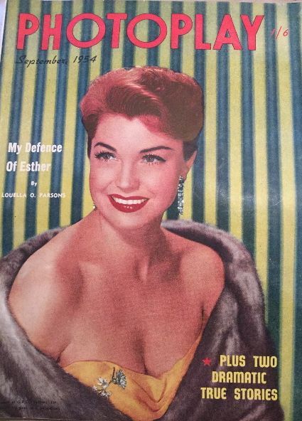 PHOTOPLAY (Au) magazine side cover September 1954