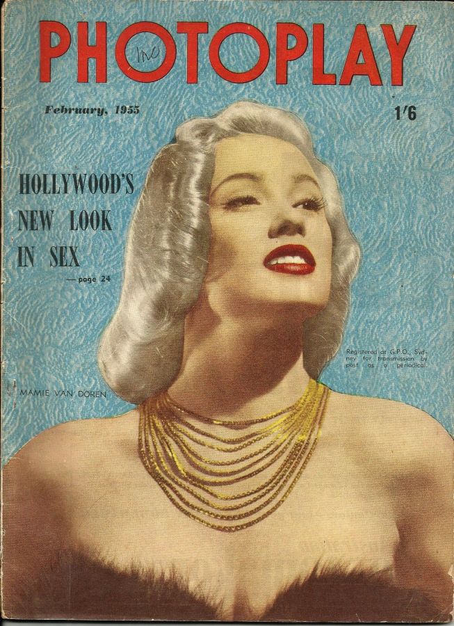 PHOTOPLAY (Au) magazine side cover February 1955