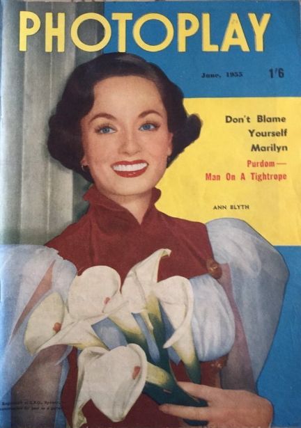 PHOTOPLAY (Au) magazine side cover June 1955
