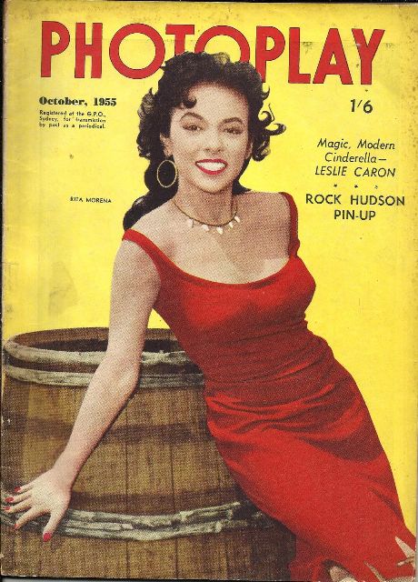 PHOTOPLAY (Au) magazine side cover October 1955