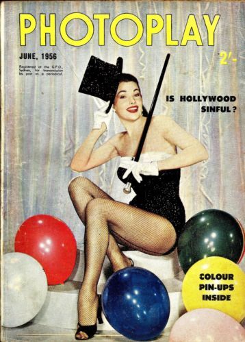 PHOTOPLAY (Au) magazine side cover June 1956
