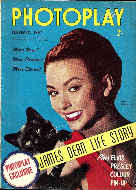 PHOTOPLAY (Au) magazine side cover February 1957