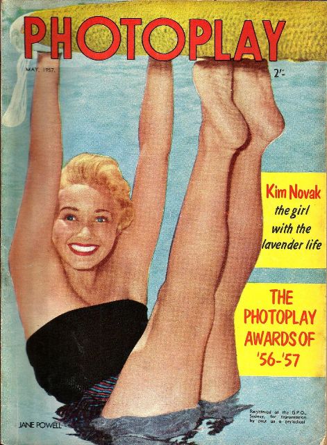 PHOTOPLAY (Au) magazine side cover May 1957