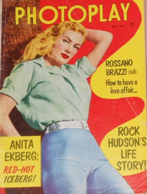 PHOTOPLAY (Au) magazine side cover July 1957
