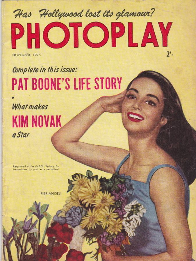PHOTOPLAY (Au) magazine side cover November 1957