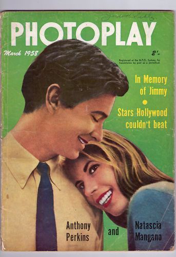 PHOTOPLAY (Au) magazine side cover March 1958