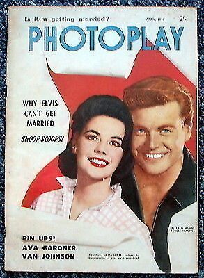 PHOTOPLAY (Au) magazine side cover April 1958