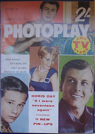 PHOTOPLAY (Au) magazine side cover October 1960