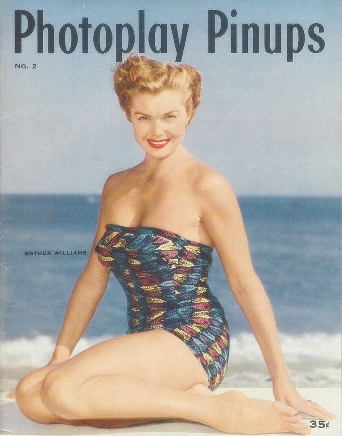 PHOTOPLAY PINUPS magazine side cover Issue 2  1953