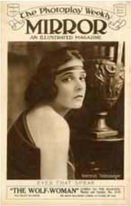 PHOTOPLAY WEEKLY MIRROR magazine side cover  1916