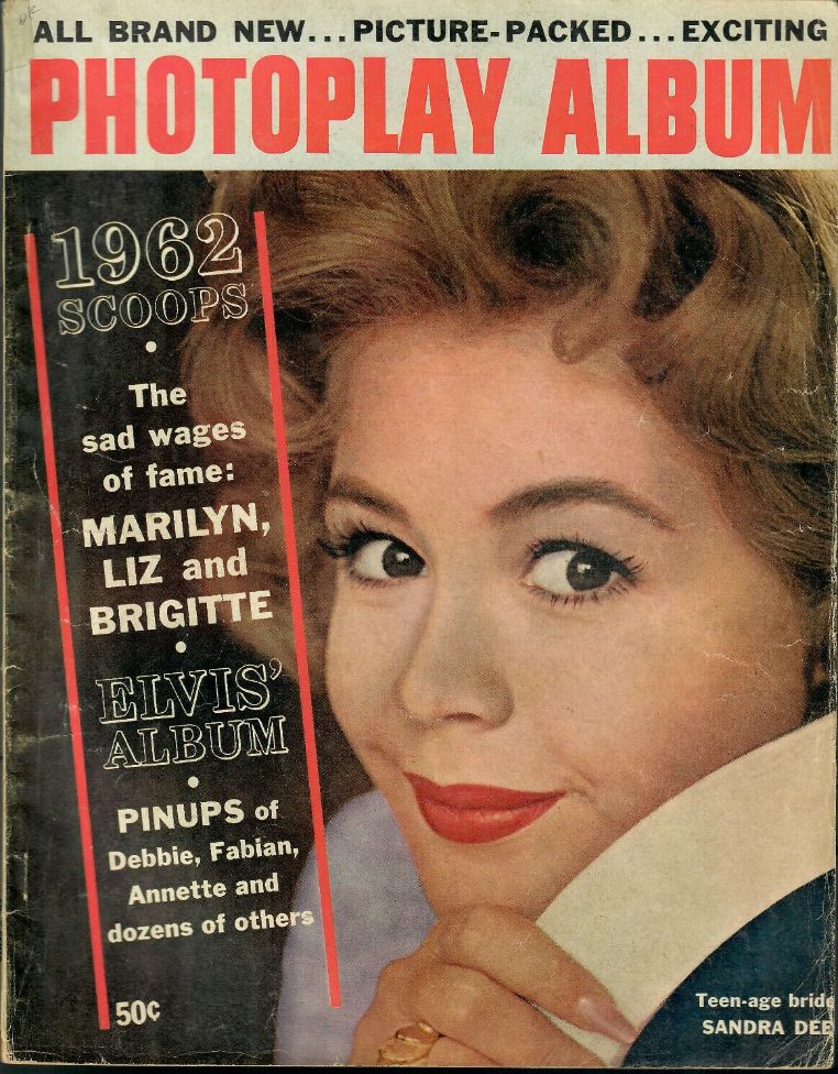 PHOTOPLAY ALBUM magazine side cover   1962