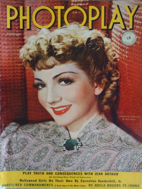 PHOTOPLAY (Au) magazine side cover  February 1939