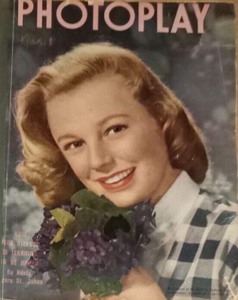 PHOTOPLAY (Au) magazine side cover  October 1947