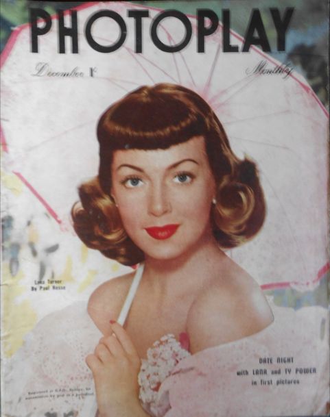 PHOTOPLAY (Au) magazine side cover  Vol 4 No  3  December 1947